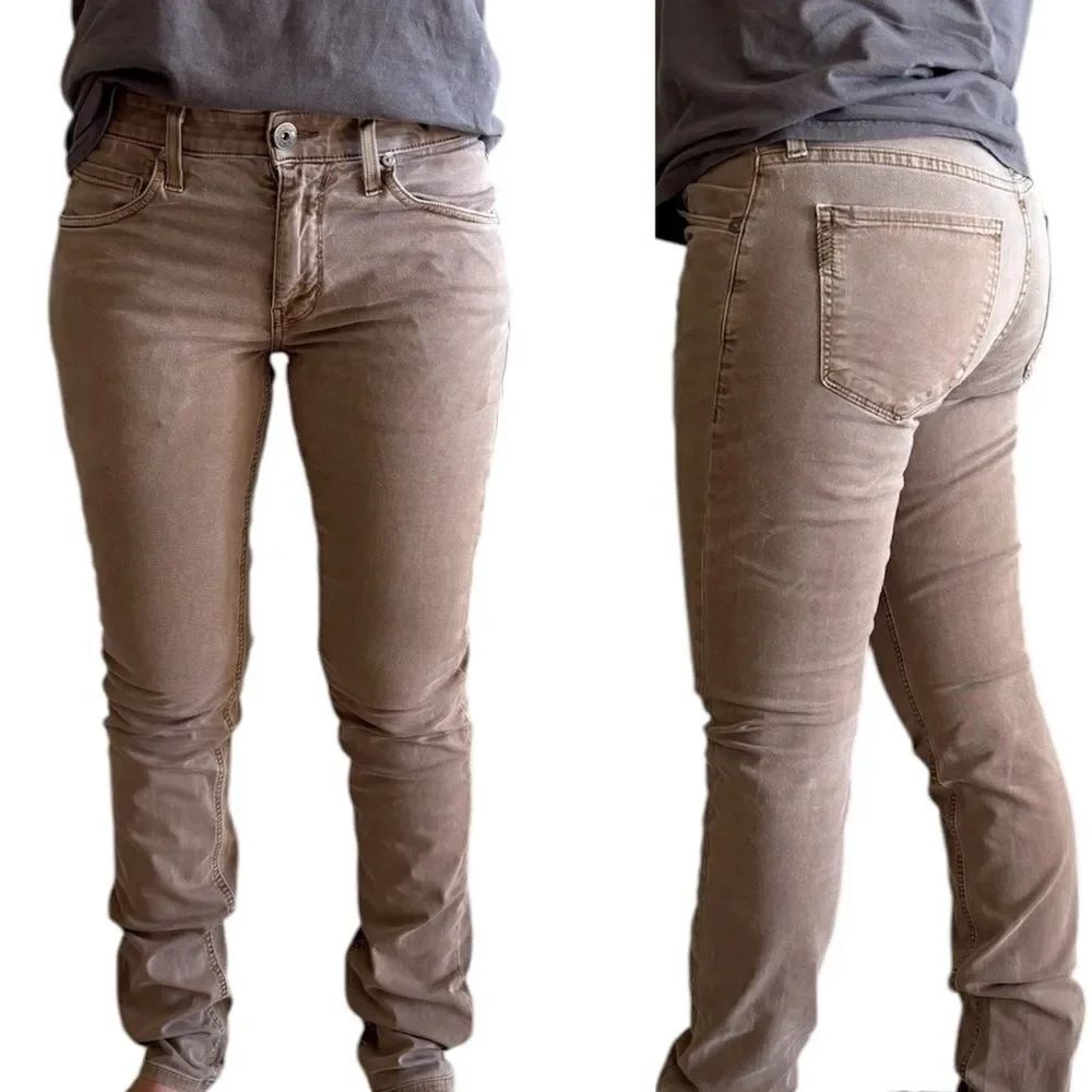 Vintage Paige Sierra Skinny Sand Tan Jeans Size 29